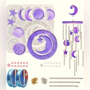 NEW 36pc Wind Chime Silicone Mold Set (does not come with resin)